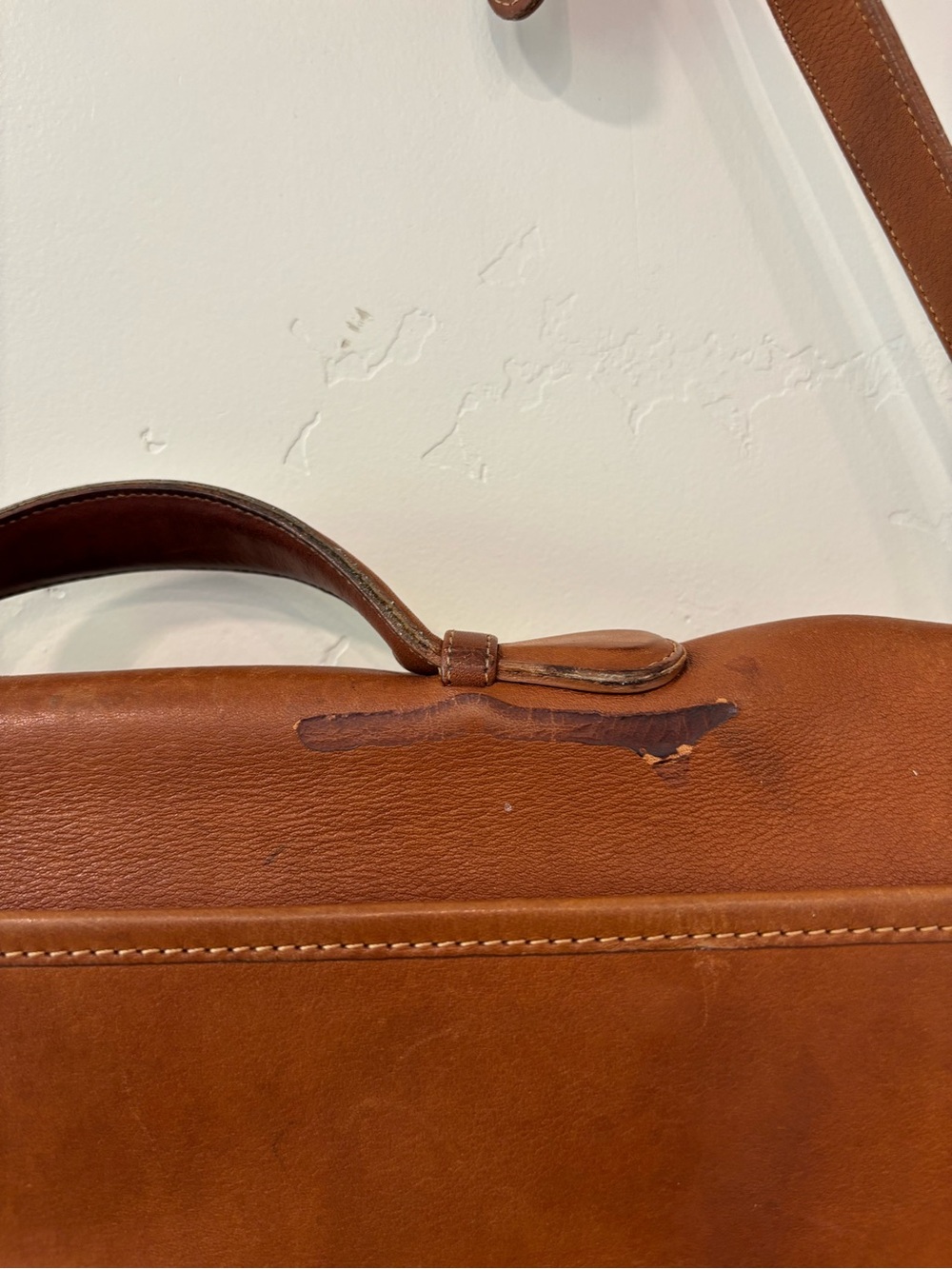 Vintage Coach Lexington British Tan Briefcase Messenger Bag Brass Hardware - Picture 5 of 9